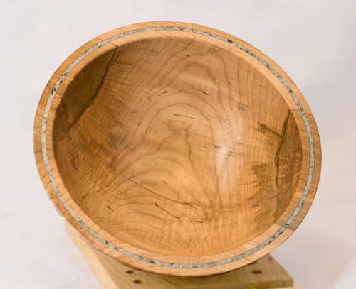 Inlayed Wooden Bowl